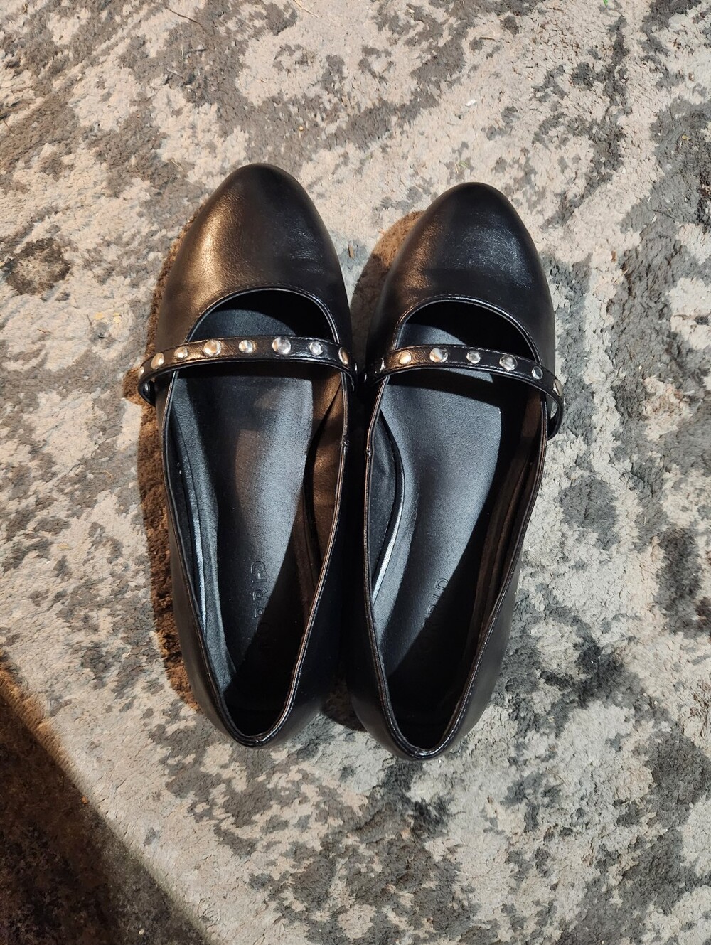 Black Studded Mary Jane Flats - Torrid
